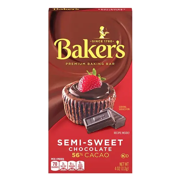Baking Bar, Premium, Semi-Sweet Chocolate