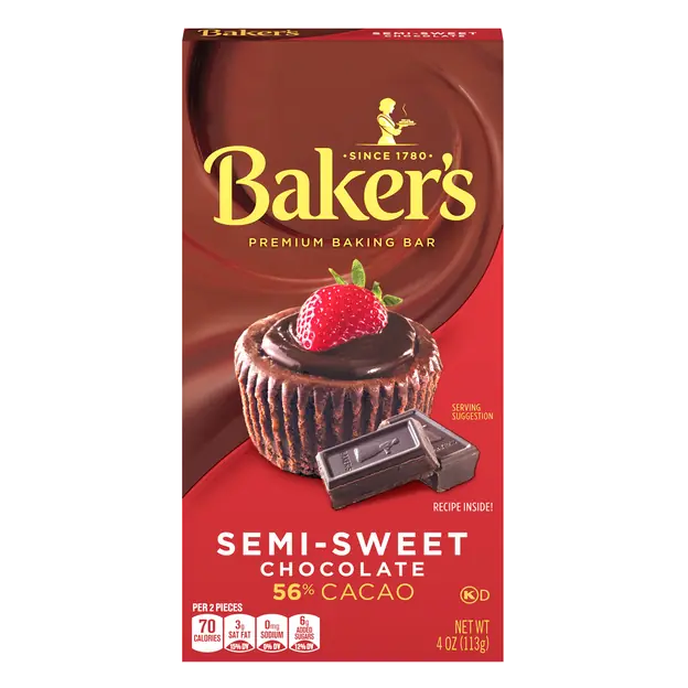 Semi-Sweet Chocolate Baking Bar 56% Cacao