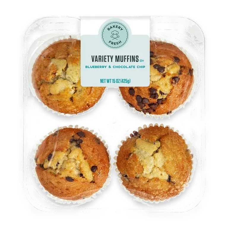 Blueberry and Chocolate Chip Muffins Variety Pack
