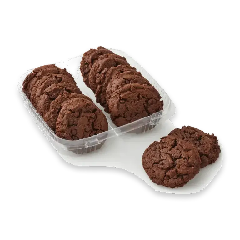 Chocolate Chocolate Chip Soft Top Cookies
