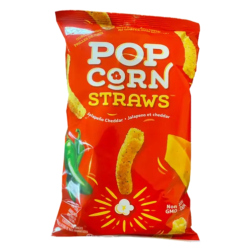 Popcorn Straws Jalapeno Cheddar 143 g