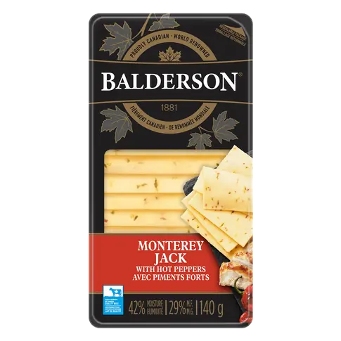 Sliced Cheese Monterey Jack Hot Pepper 140 g