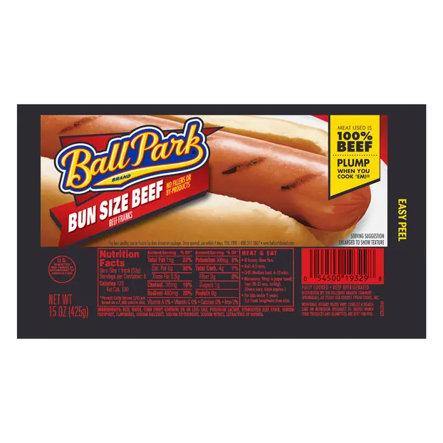 Bun Size Beef Franks - 8 ct