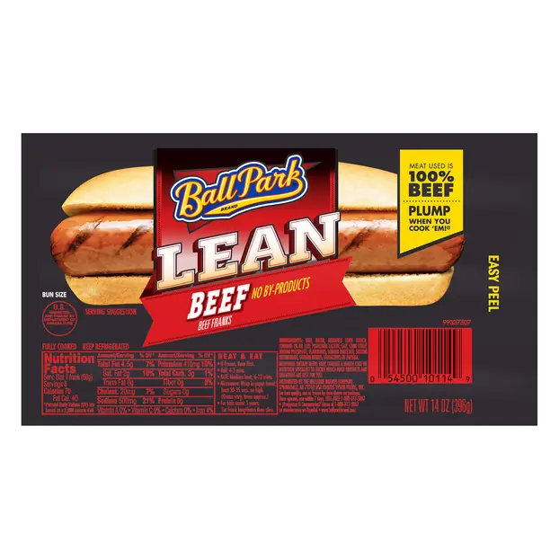 Bun Size Lean Beef Franks - 8 ct