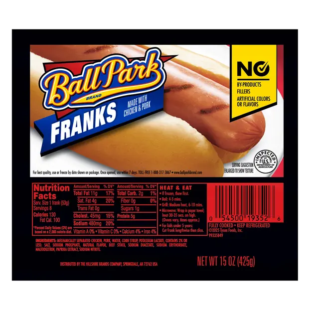 Chicken & Pork Franks - 8 ct