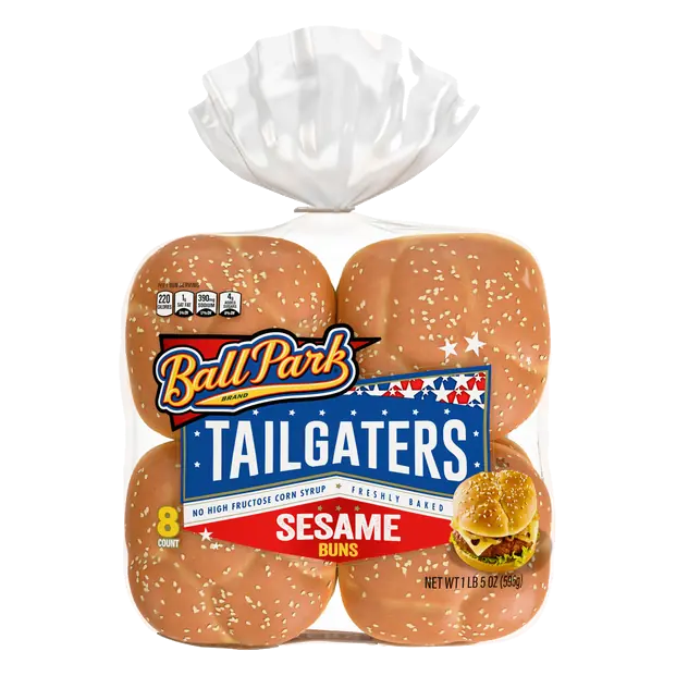Tailgaters Sesame Hamburger Buns - 8 ct