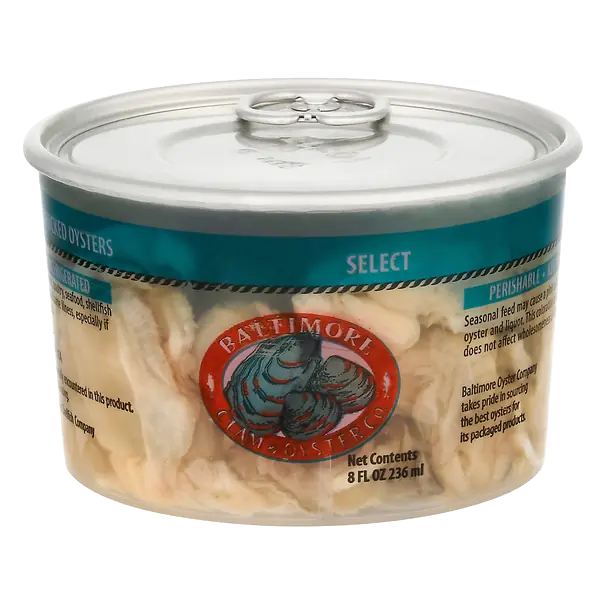 Wild Caught Shucked Select Oysters Fresh