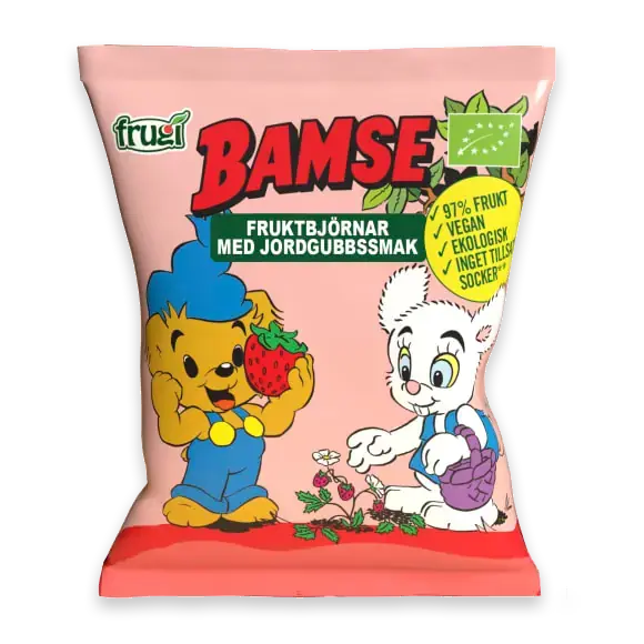 Jordgubbssmak Fruktbjörnar Eko