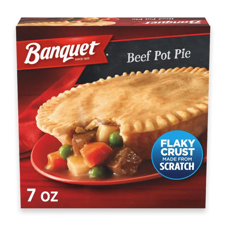 Beef Pot Pie, Frozen Meal