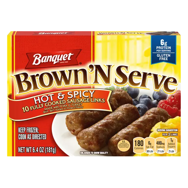 Hot & Spicy Breakfast Sausage Links - 10 ct Frozen