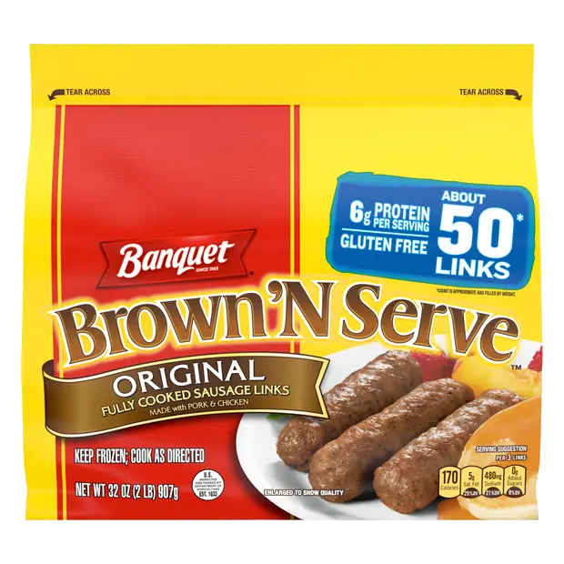 Original Breakfast Sausage Links - apx 50 ct Frozen