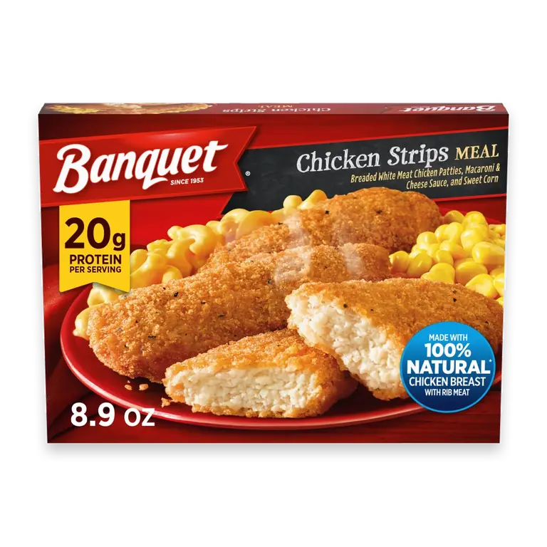 Chicken Strips with Mac and Cheese, Frozen Meal