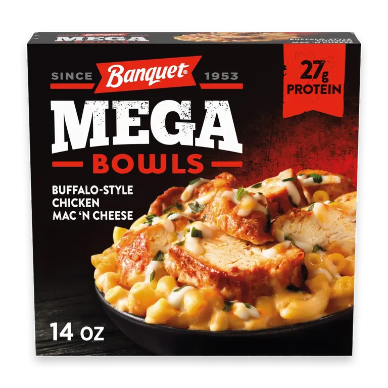 MEGA Bowls Buffalo-Style Chicken Mac 'N Cheese, Frozen Meal