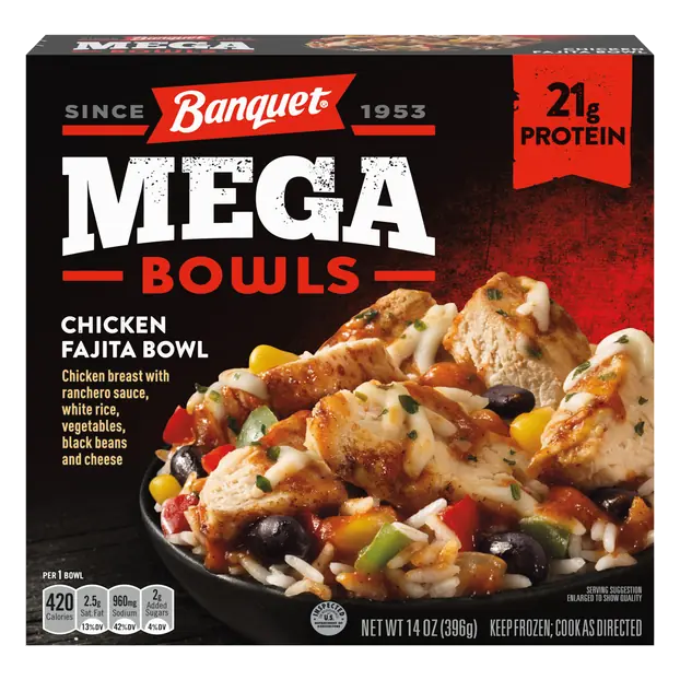 MEGA Bowls Chicken Fajita Protein Frozen Meal