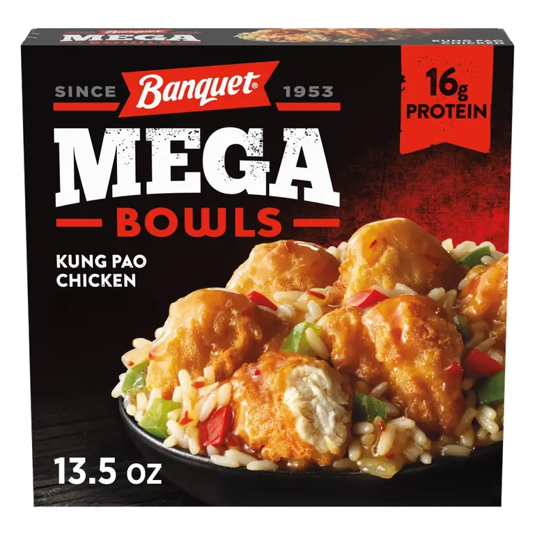 Mega Bowls Frozen Meal, Kung Pao Chicken With Rice