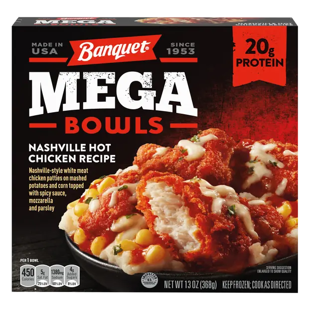 MEGA Bowls Nashville Hot Chicken Protein Frozen Meal