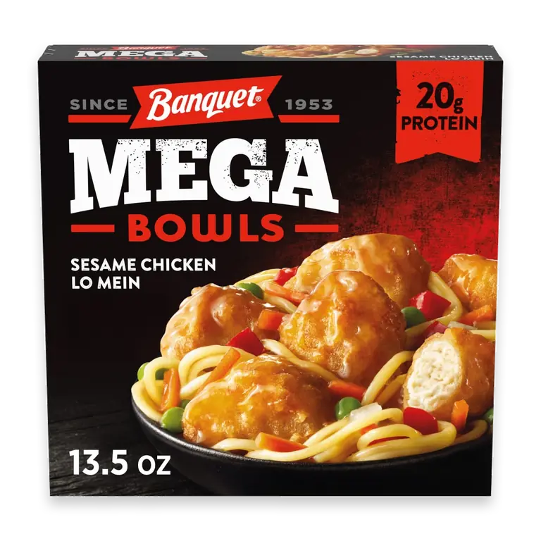 MEGA Bowls Sesame Chicken Lo Mein, Frozen Meal