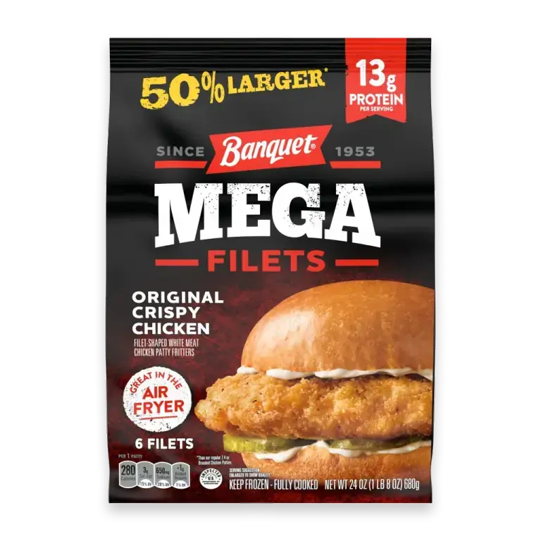 MEGA Filets Original Crispy Chicken Filets, Frozen Meal