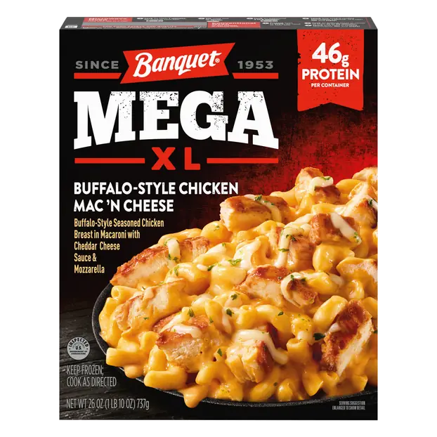 MEGA XL Buffalo-Style Chicken Mac N Cheese Frozen Meal