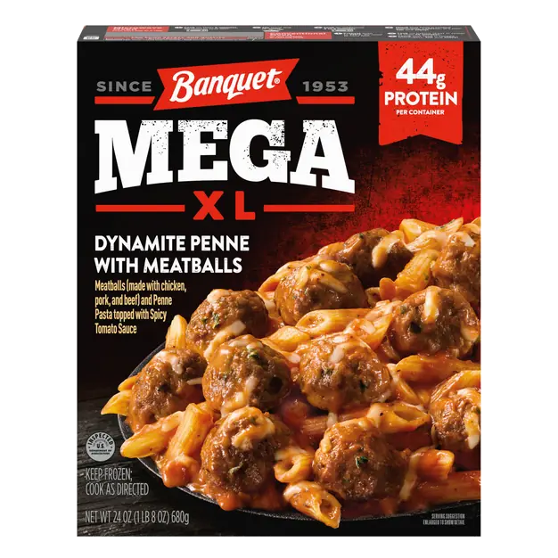 Banquet MEGA XL Dynamite Penne with Meatballs