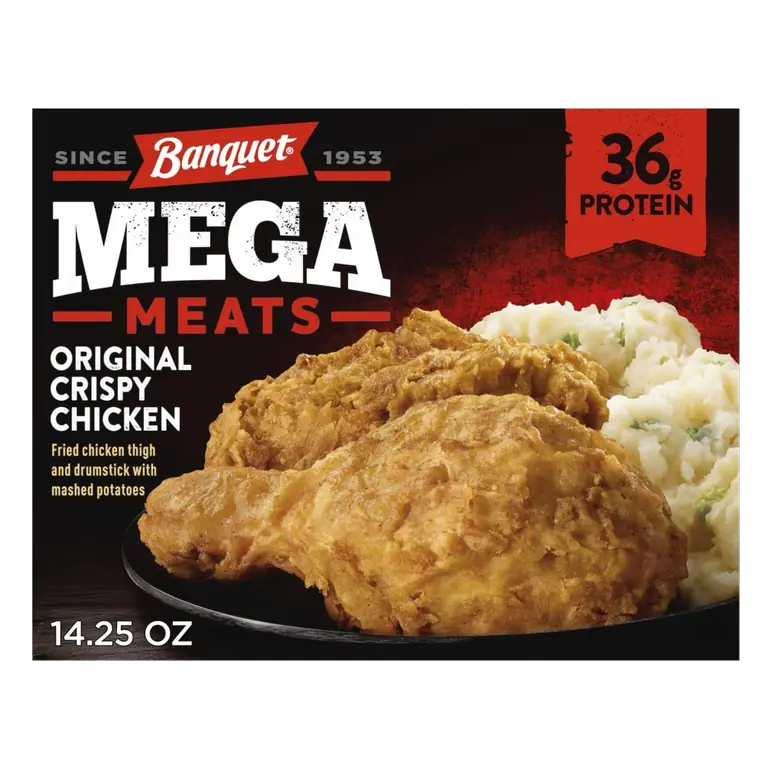Original Crispy Chicken with Homestyle Mashed Potatoes Fried Chicken Thigh and Drumstick with Homestyle Mashed Potatoes Mega Meats