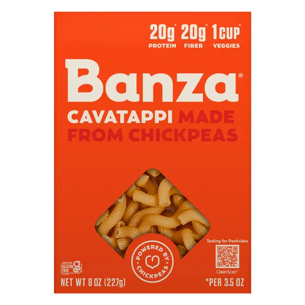 Gluten Free 20g Protein Fiber Cavatappi Chickpea Pasta