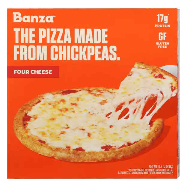 Gluten Free Chickpea Crust Four Cheese Pizza Frozen
