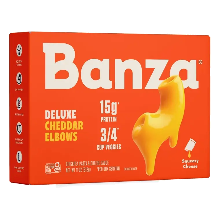 Banza Gluten-Free Chickpea Mac and Deluxe Cheddar, 11oz