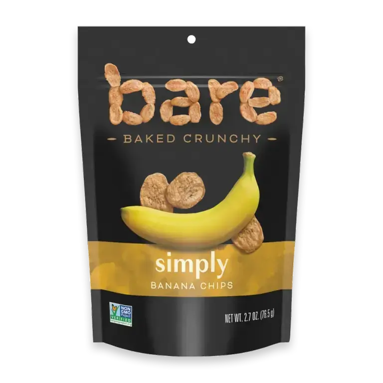 Baked Crunchy Simply Banana Chips Dried Fruit Snack