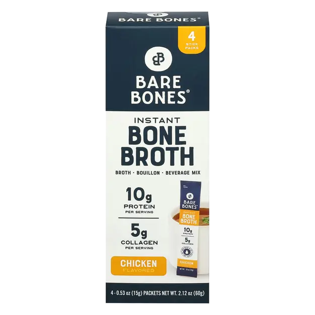 Gluten Free Chicken Broth Instant Beverage Mix - 4 ct