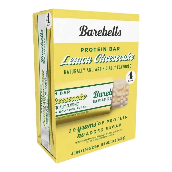 Barebells Lemon Cheesecake Nutrition Protein Bars - 20gms Protein - 7.76oz/4pk