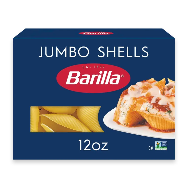 Jumbo Pasta Shells, Quality Non-GMO and Kosher Certified Pasta Shells