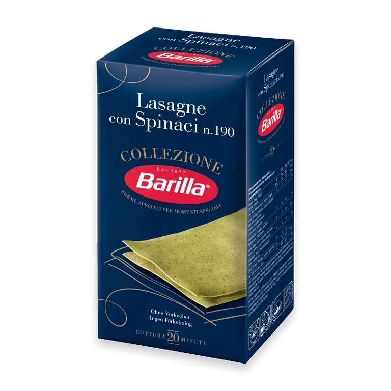 Lasagneplattor Spenat 500g