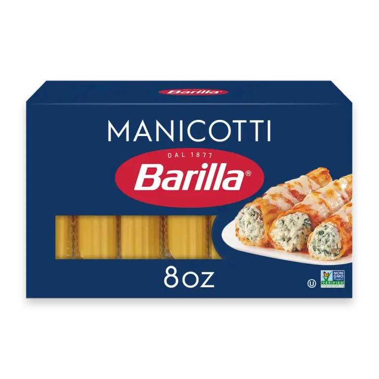 Manicotti Pasta, Quality Non-GMO and Kosher Certified Pasta
