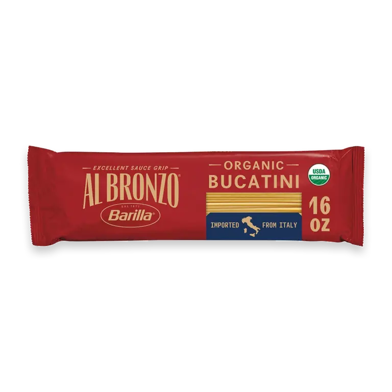 Organic Al Bronzo Bucatini 454g Pasta Bag USA