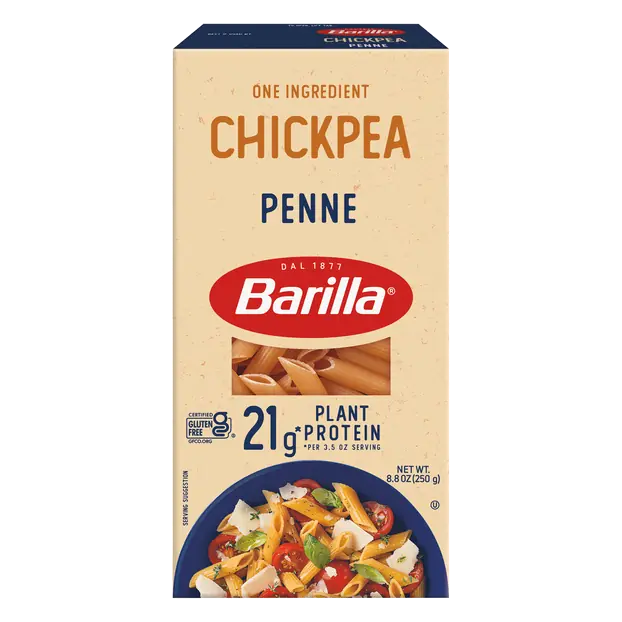 Plant Protein Gluten Free Vegan Chickpea Penne Pasta