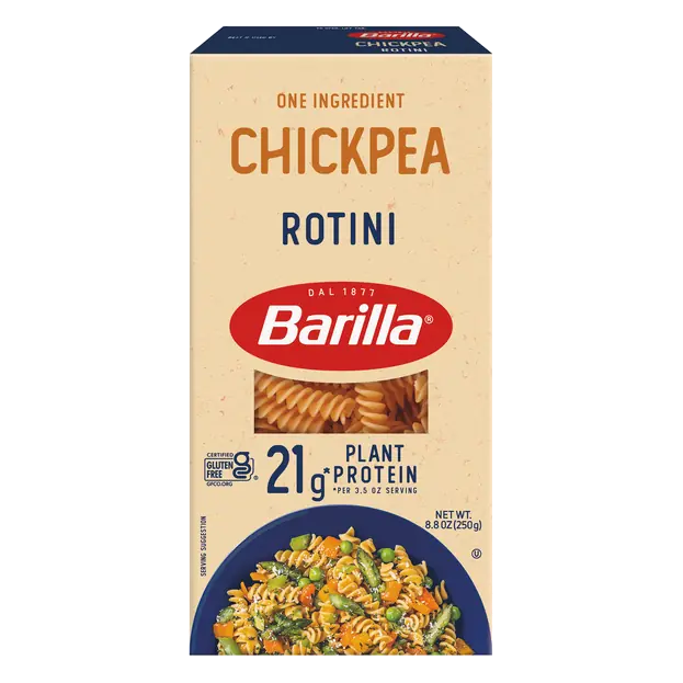 Plant Protein Gluten Free Vegan Chickpea Rotini Pasta