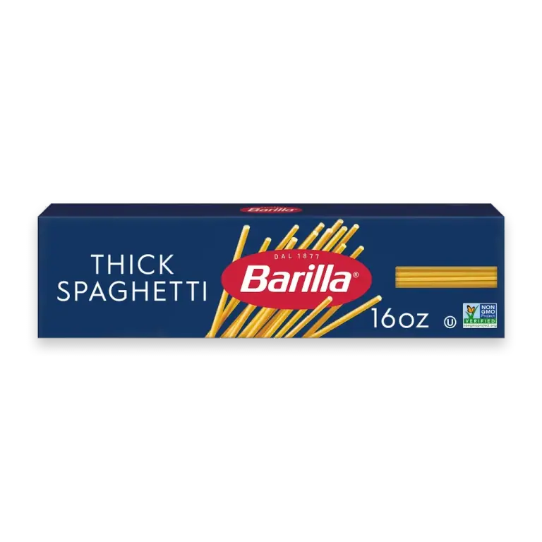 Thick Spaghetti Pasta, Quality Non-GMO and Kosher Certified Pasta