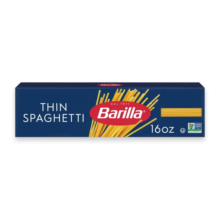 Thin Spaghetti Pasta Quality Non-GMO and Kosher Certified Pasta
