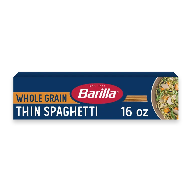 Whole Grain Thin Spaghetti Non-GMO and Kosher Pasta Made With Whole Wheat