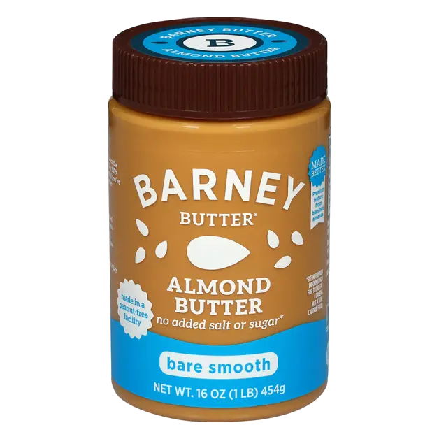 Barney No Added Sugar or Salt Bare Smooth Almond Butter