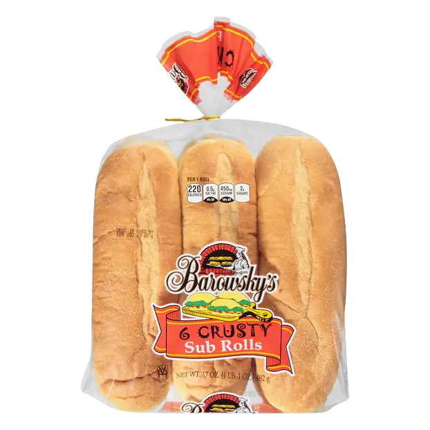 Crusty Sub Rolls - 6 ct