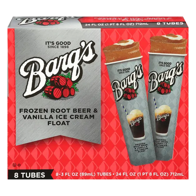 Frozen Root Beer & Vanilla Ice Cream Float Tubes - 8 ct