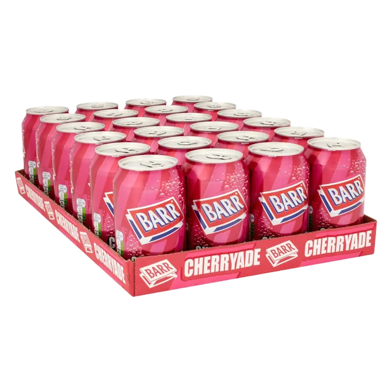 Barr Cherryade Soft Drink 24 x 330ml Cans