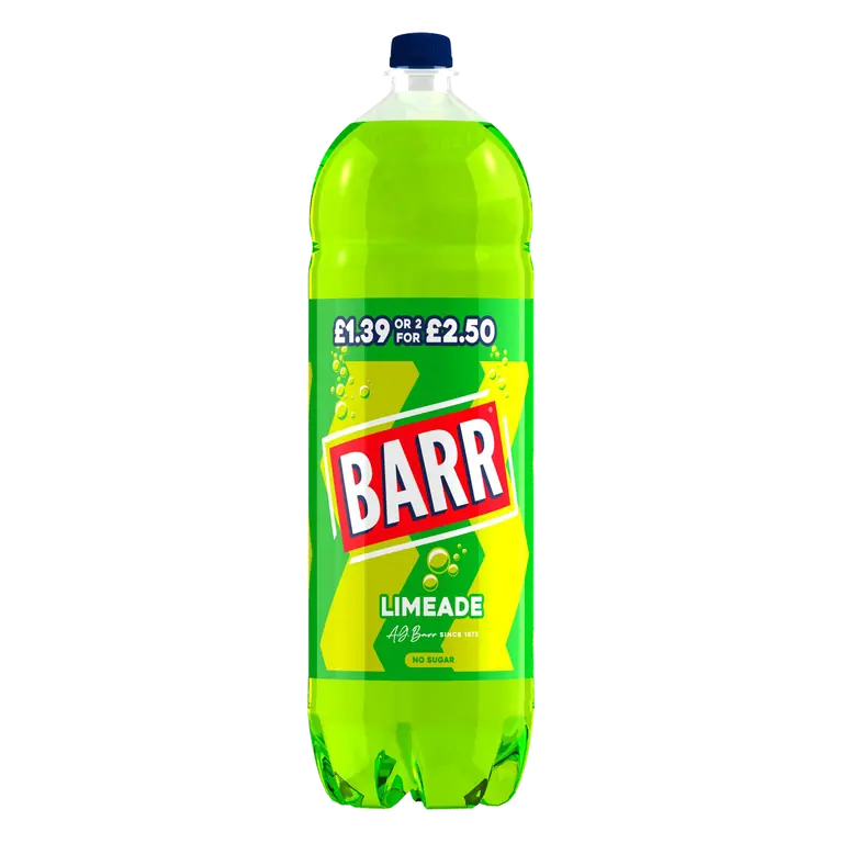 BARR Limeade Soft Drink Bottle 2L PM £1.39 2/2.50