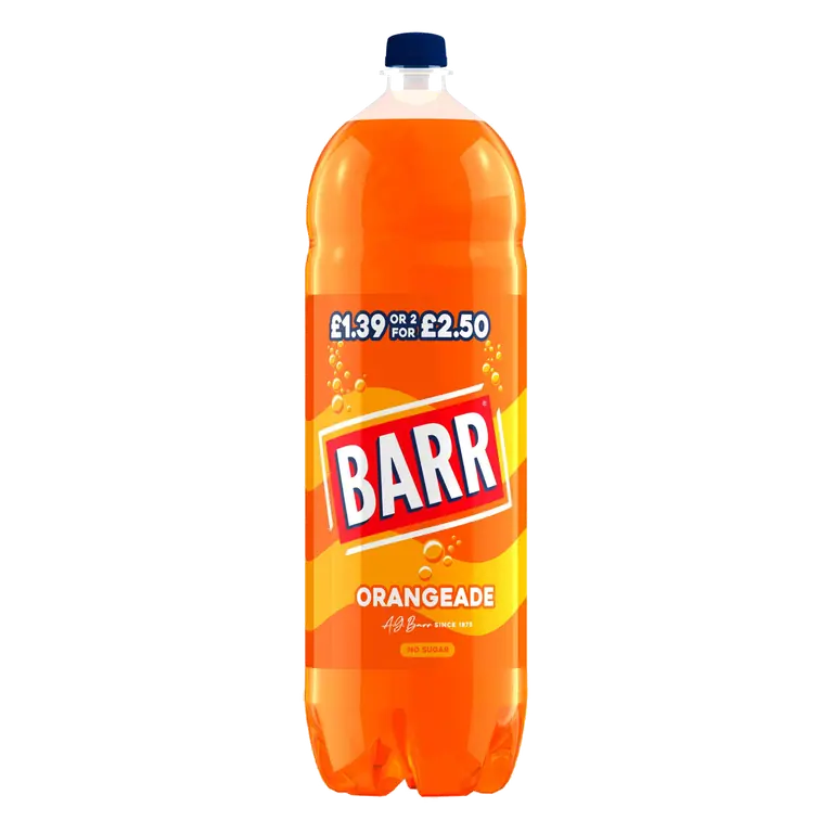 BARR Orangeade Soft Drink Bottle 2L PM £1.39 2/2.50