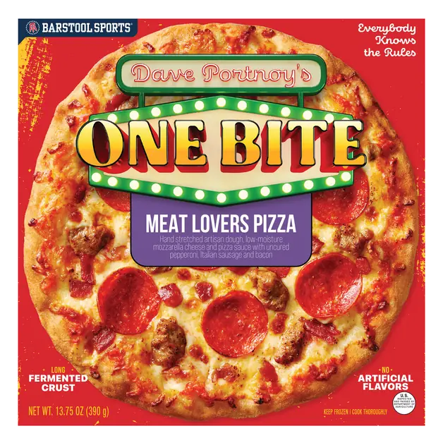 Dave Portnoy's One Bite Meat Lovers Pizza Frozen