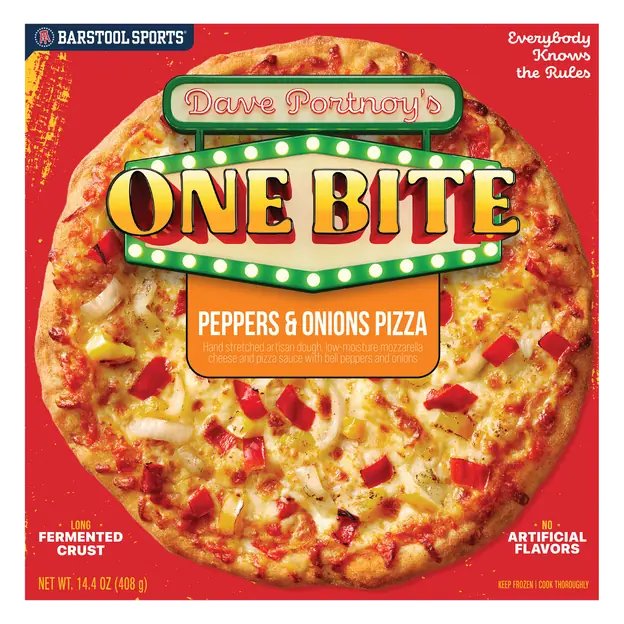 Dave Portnoy's One Bite Peppers & Onions Pizza Frozen