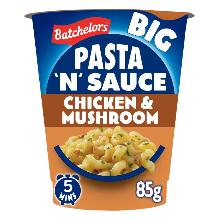 Batchelors Big Pasta 'n' Sauce Chicken & Mushroom Flavour Instant Pasta Pot 85g