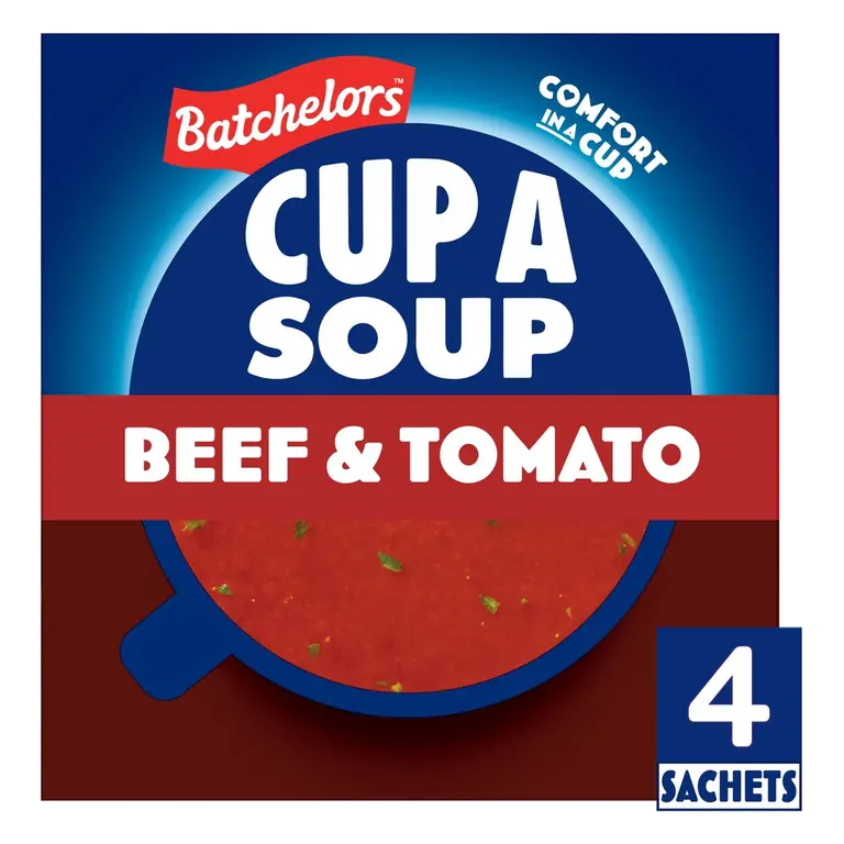 Cup a Soup Beef & Tomato 4 Instant Soup Sachets 88g